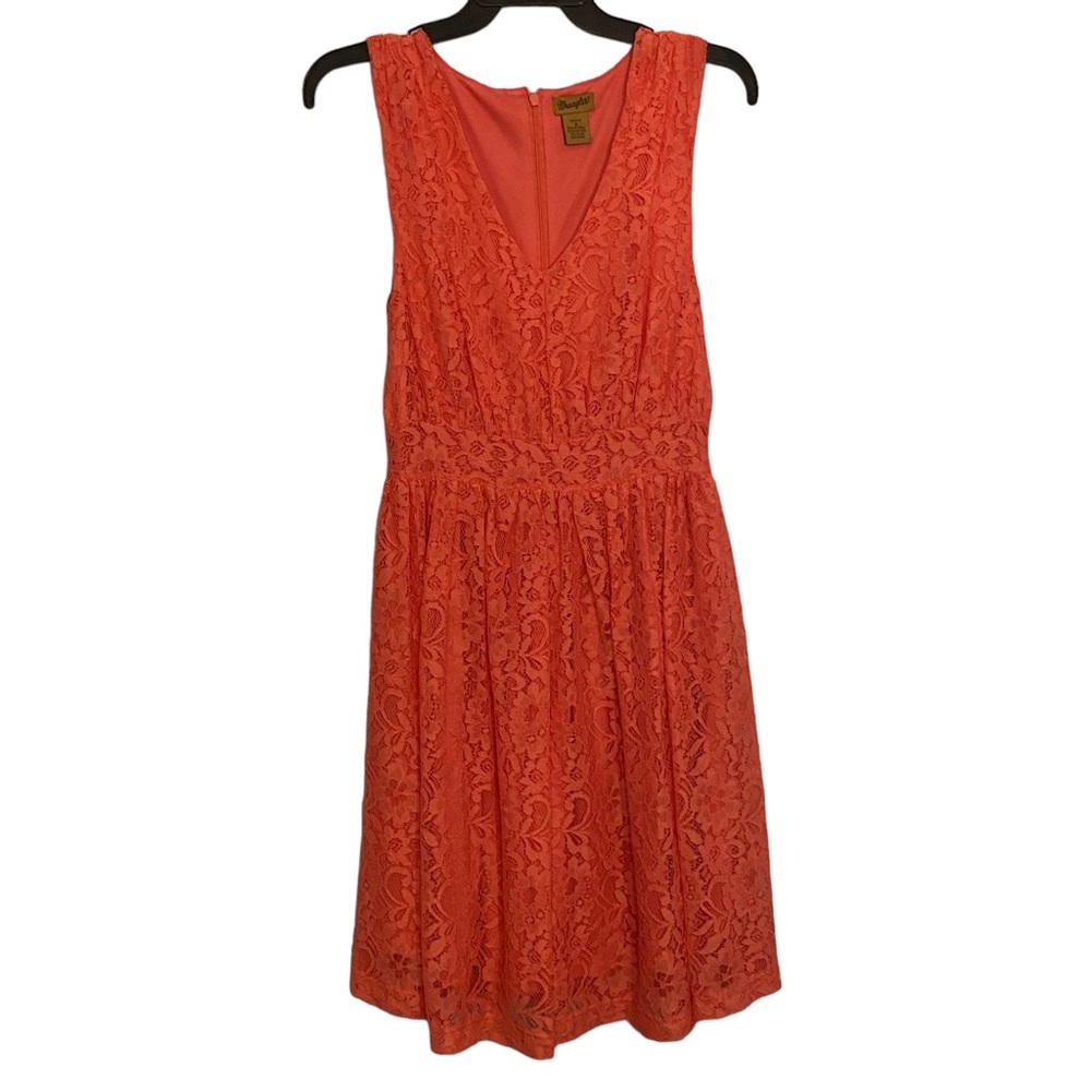 Wrangler Womens Coral Lace Dress size Small